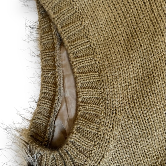 Cozy Eyeshadow Faux Fur Sweater Cardigan Vest Sz M - Picture 8 of 15